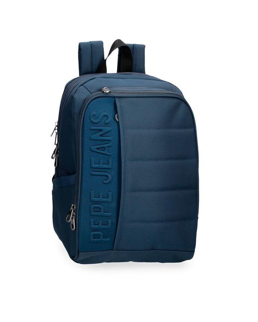 Pepe Jeans Ancor Laptop Backpack 13.3" Blue 25x37x12cm Polyester 9.25l By Joumma Bags for men