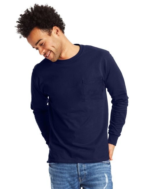 Hanes Blue Essentials T-shirt for men
