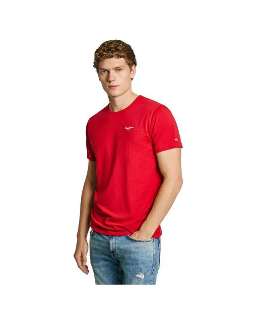 Pepe Jeans Original Basic 3n T-Shirt in Red für Herren