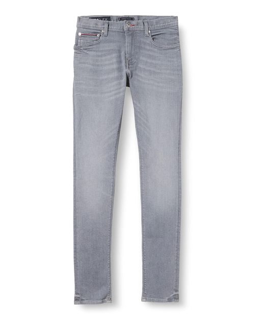 Tommy Hilfiger Gray Xtr Slim Layton Brook Grey Jeans for men