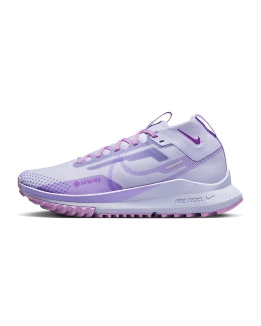 Nike Purple React Pegasus Trail 4 Gore-tex Trainers Sneakers Running Shoes Dj7929