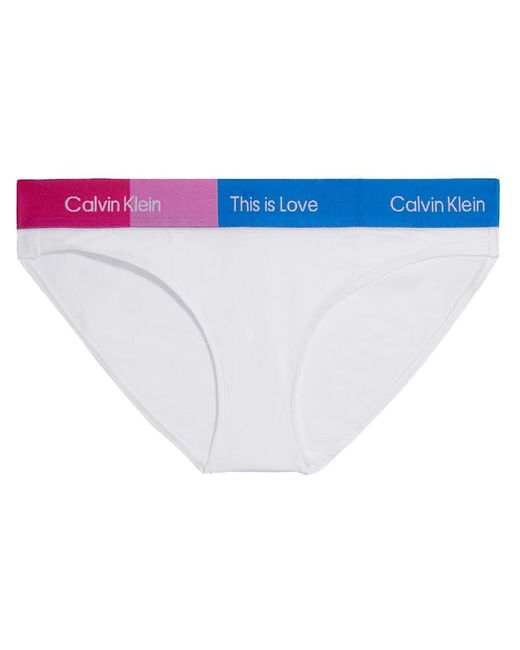 Calvin Klein White Pride Bikini Slip - L