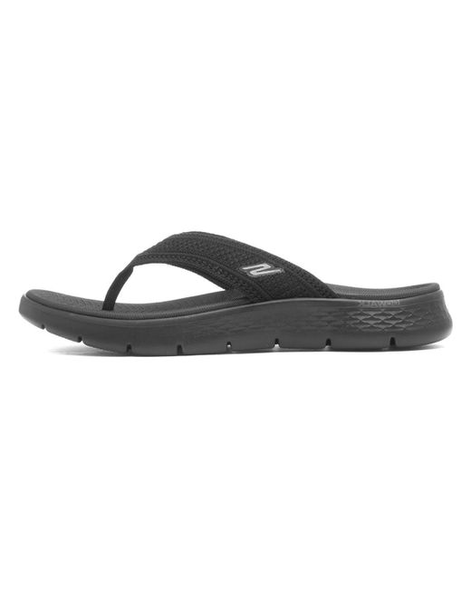 Go Walk Flex Sandal Holly di Skechers in Black