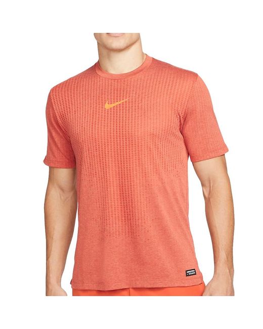 Nike Pro Dri-fit Adv T-shirt Orange for men