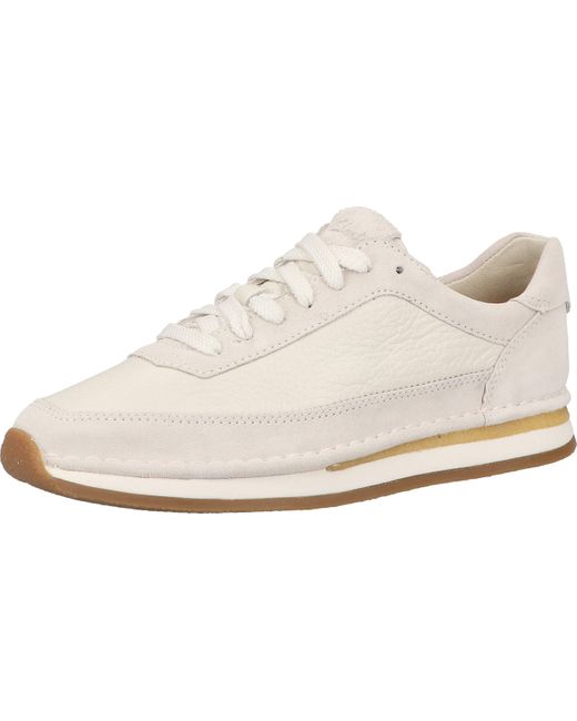 Clarks White Craft Run Lace