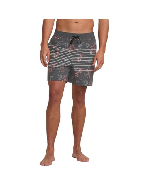 Billabong Gray Elastic Waist Stretch Sundays Layback Boardshort Swim Short Trunk for men