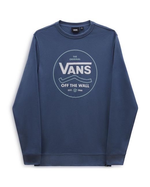 Vans Sweatshirt Round Off 2 Crew-b in het Blue voor heren