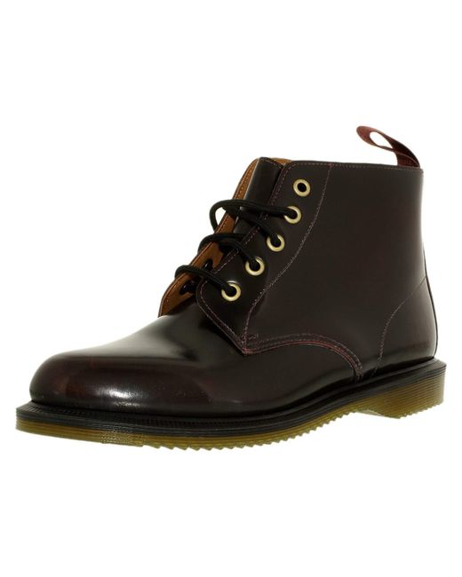 Dr. Martens Emmeline Arcadia Leather Lace Up Ankle Boots in Cherry Red  (Black) - Save 53% - Lyst