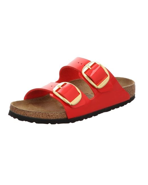Birkenstock Red Arizona Big Buckle