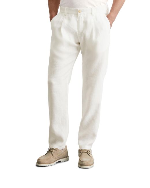 Marc O' Polo Marc OߴPolo Leinenhose mit elastischem Bund lang in Natural für Herren