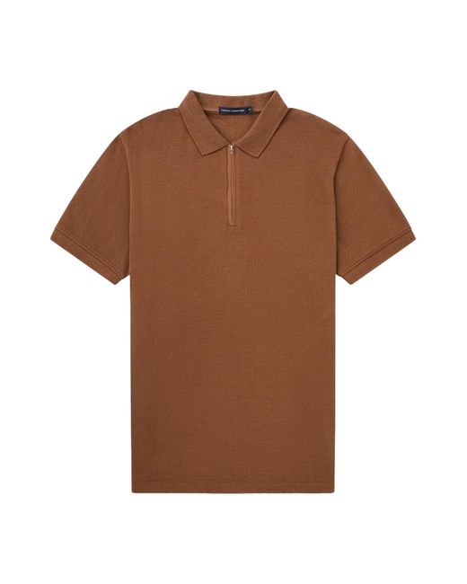 Polo tendance à manches courtes pour homme French Connection pour homme en coloris Brown