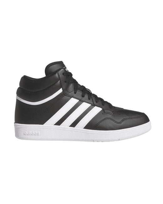 Adidas Black Hoops 4.0 Mid Shoes