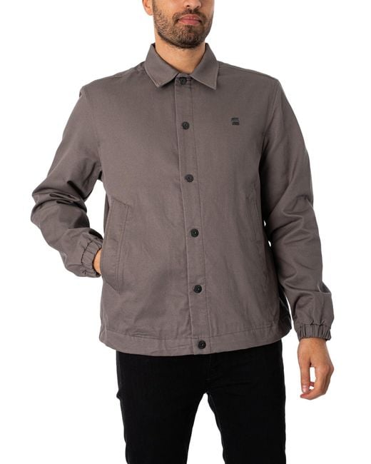 G-Star Coach Jacket in het Gray voor heren