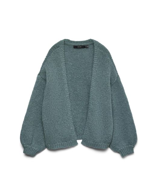 Vero Moda Green Vmmaybe Ls Open Cardigan Noos