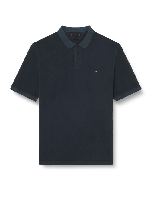 Tommy Hilfiger Blue Bt-garment Dye Reg Polo Mw0mw36082 S/s for men
