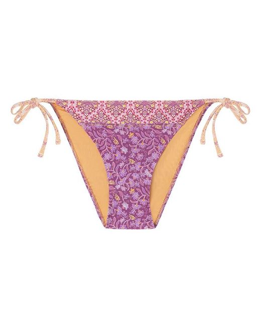 Side String Bikini Brief Boho Flower Braga Women'secret de color Pink