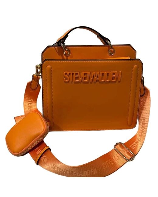 Steve Madden Brown Bevelyn Convertible Crossbody Bag