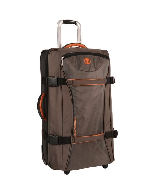 Timberland Brown Luggage Twin Mountain 30 Inch Wheeled Duffle for men