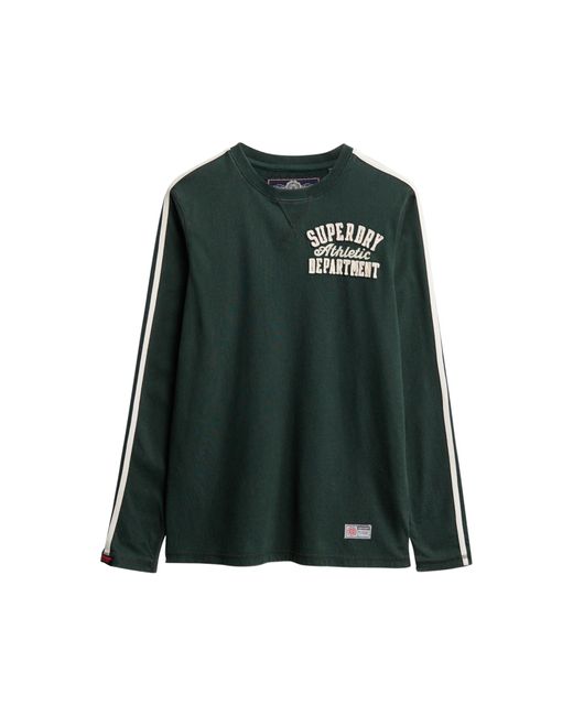 Superdry Vintage Athletic Long Sleeve T-shirt 2xl Green for men