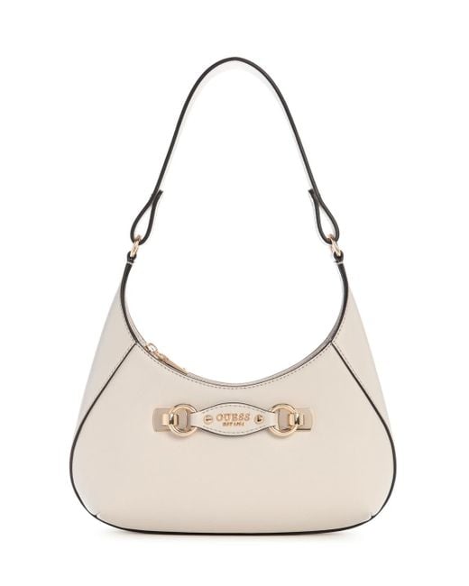 Guess Natural Mimina Top Zip Shoulder Bag