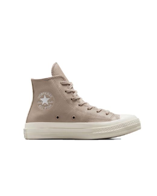 Chuck 70 Scarpe da ginnastica alte in pelle di Converse in Gray
