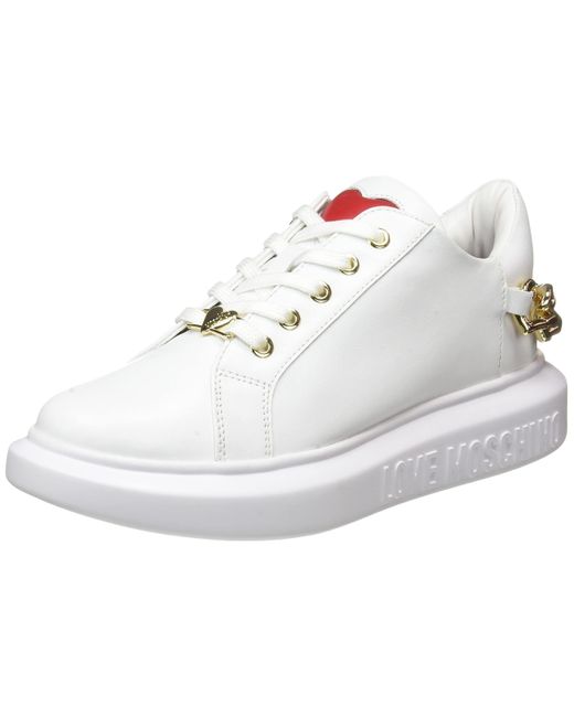Scarpe Da Donna, Pre Collezione Autunno Inverno 2021, Baskets , Blanc, 38  EU Love Moschino en coloris Blanc | Lyst