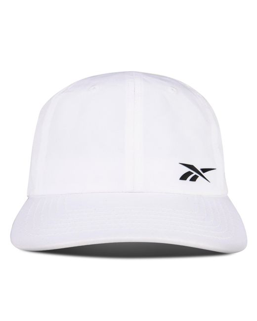 Reebok White Flow Lightweight Training Cap With Adjustable Strap For And