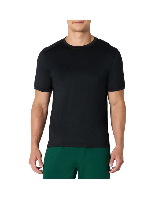 Amazon Essentials Black Active Quick Dry Tech Stretch Lightweight Short-sleeve T-shirt for men