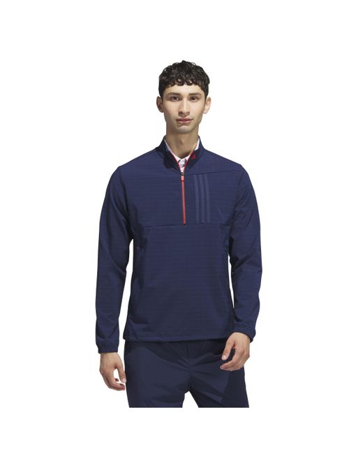 Adidas Blue Ultimate365 Tour Wind.rdy Half-zip Pullover for men
