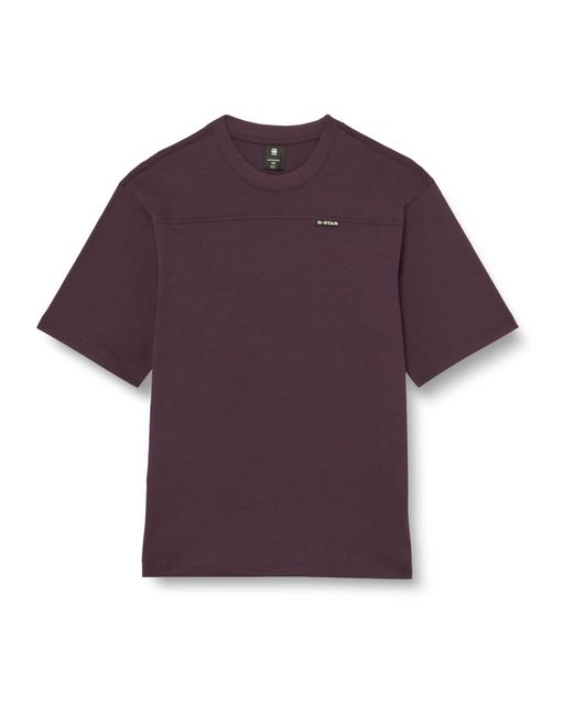 G-Star RAW Boxy Base 2.0 R T T-shirts in het Purple voor heren