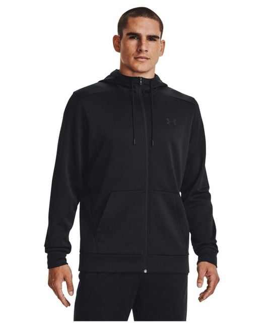 Under Armour Blue Armourfleece Full Zip Hoodie Fleece Tops for men