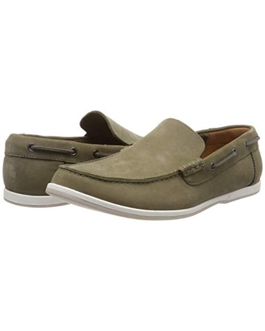 clarks green loafers