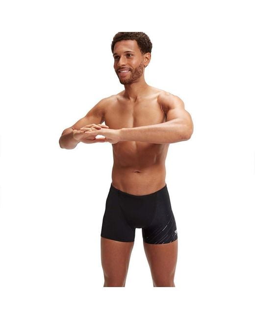 Speedo Hyperboom V-Cut Quick Drying | Training | Fitness | Chlorine Resistant Aquashort in Black für Herren