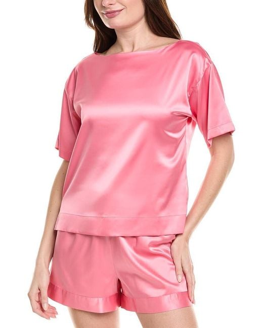 Natori Pink Glamour Top Length: 23"