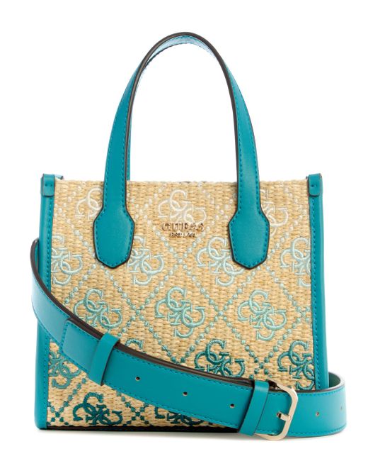Guess Blue Silvana 2 Compartment Mini Tote