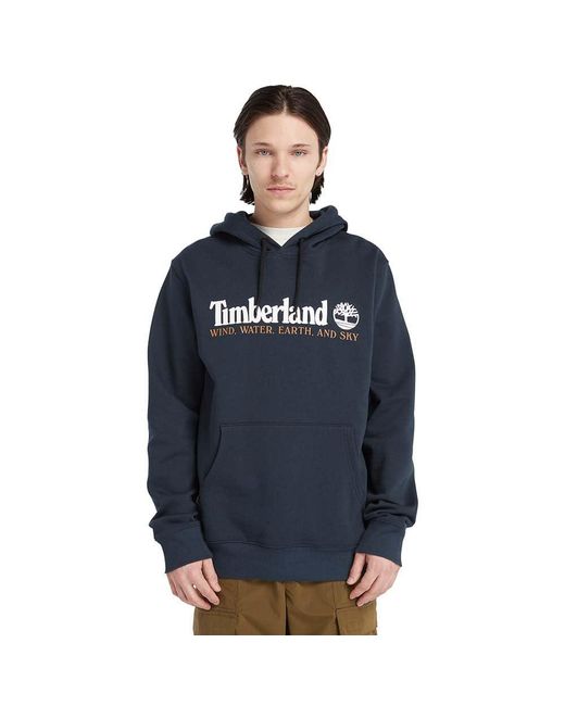 Wwes Hoodie di Timberland in Blue da Uomo