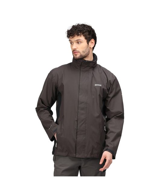 Regatta Gray S Matt Waterproof Jacket Ash/black for men