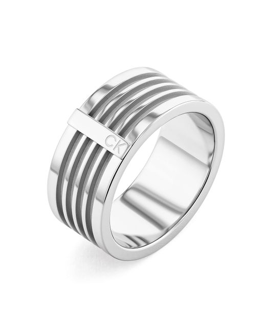 Calvin Klein Ring für Kollektion CIRCUIT aus Edelstahl - 35000317F in Metallic für Herren