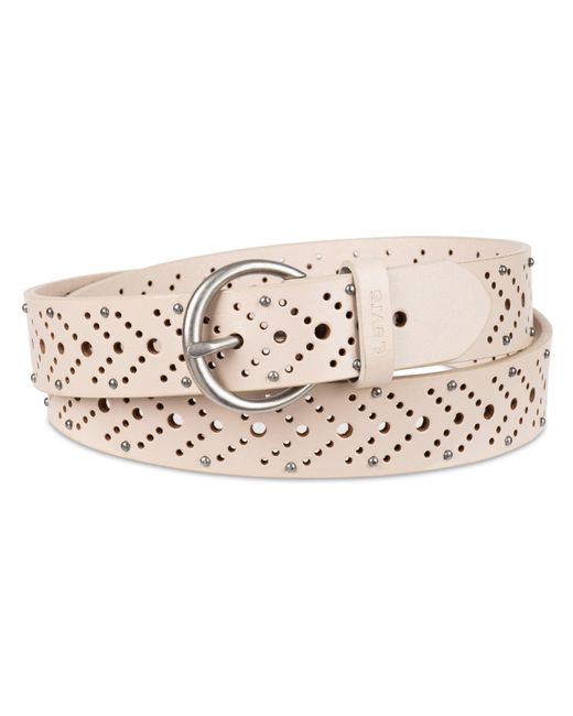 Levi's Pink Casual Fully Adjustable Perforation Belt