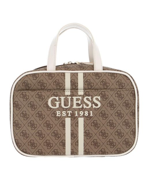 Guess Mildred Hanging Weekender Latte in het Metallic