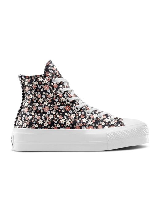 Converse Black Chuck Taylor All Star Lift Lace Up Canvas Sneaker