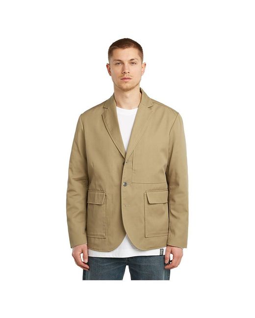 G-Star Chore Casual Blazer in het Natural