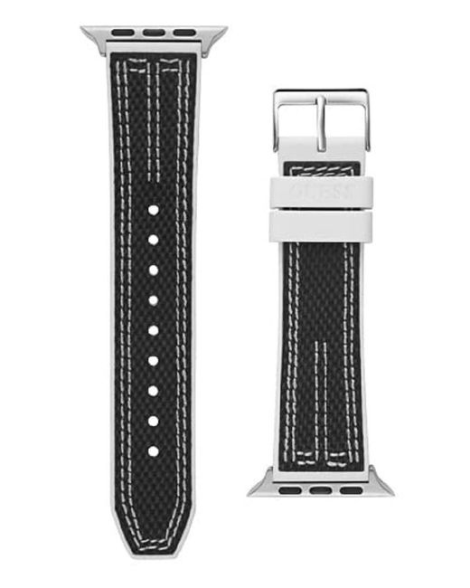 Guess White S Smartwatch Band Compatible With Apple Watch for men