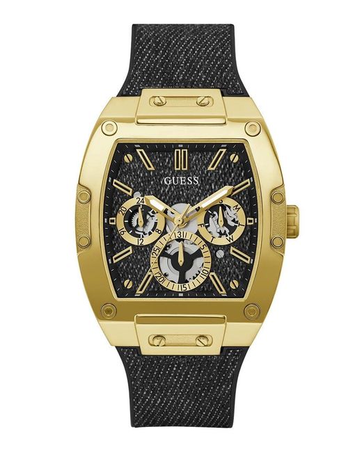 Orologio Multi-quadrante al Quarzo Uomo con Cinturino in Silicone GW0786G1 di Guess in Metallic da Uomo