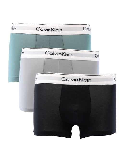 Calvin Klein Gray Trunk 3pk 000nb3377a for men
