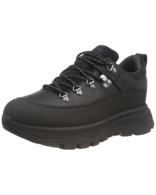 Fitflop Black Neo D Hyker Waterproof Leather Sneakers