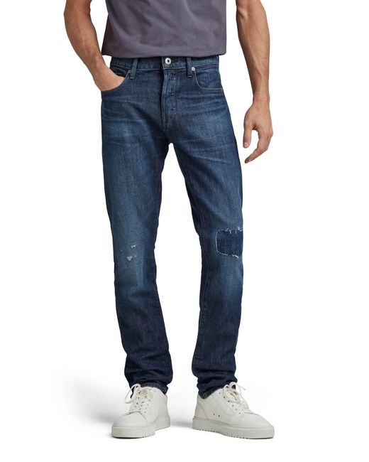 G-Star RAW 3301 Slim Jeans in het Blue voor heren