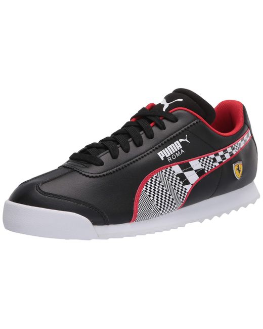 Puma Scuderia Ferrari Roma Trainers In Black White Black For Men Save 16 Lyst
