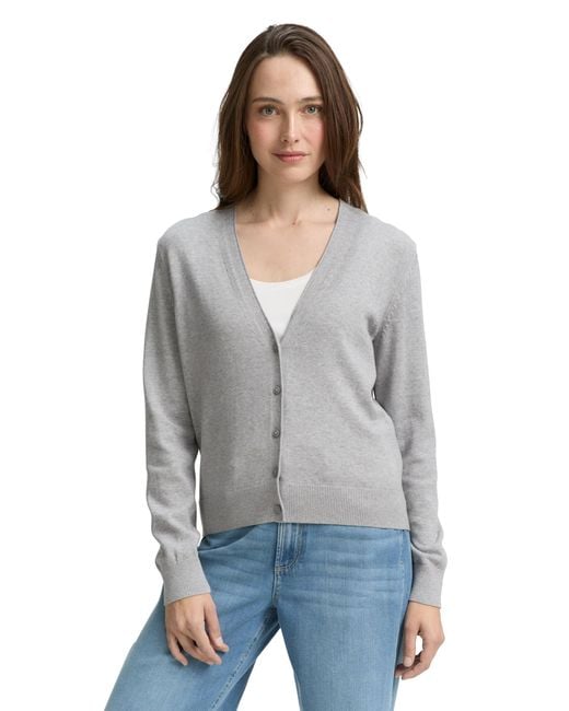 Tom Tailor Gray 1047682 Cardigan Strickjacke