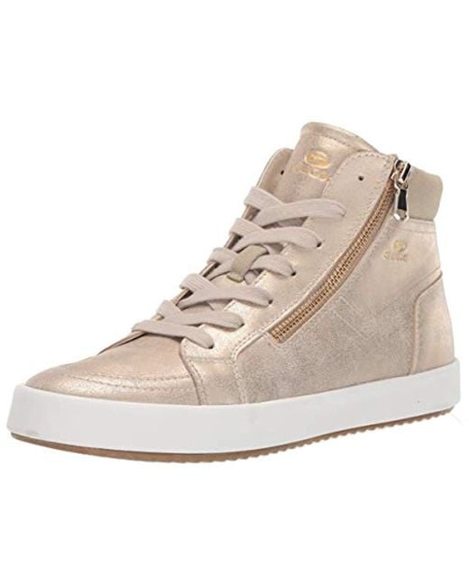 Geox Natural BLOMIEE 11 Fashion HIGH TOP with Zipper Sneaker